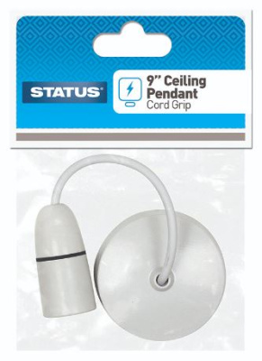(image for) STATUS CEILING PENDANT - CORD GRIP - WHITE - 9\"\"