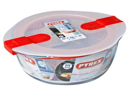 (image for) PYREX C&H GLASS CONT+LID ROUND