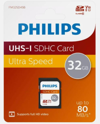 (image for) PHILIPS UHS-I SDHC CARD ULTRA SPEED - 32GB