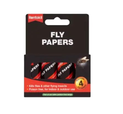 (image for) RENTOKIL FLY PAPERS - 4S