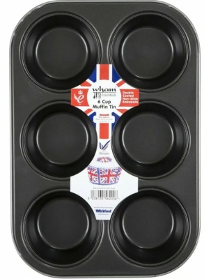 (image for) WHAM ESSE MUFFIN TIN 6 CUP BLK