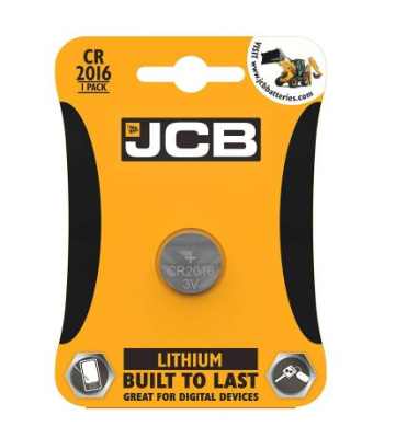 (image for) JCB LITHIUM CR2016 COIN CELL