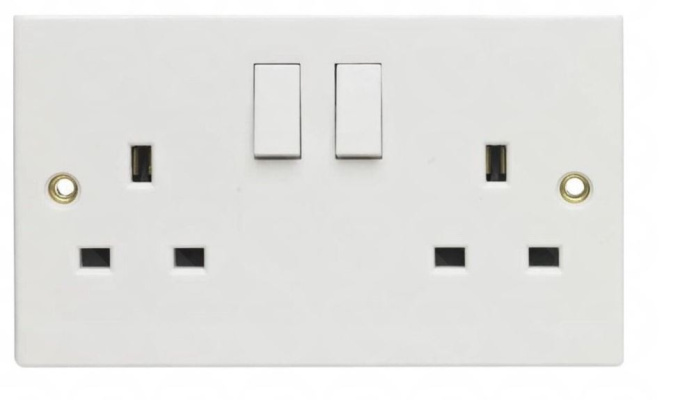 (image for) POWER PLUS DOUBLE SWITCHED SOCKET - 13AMP