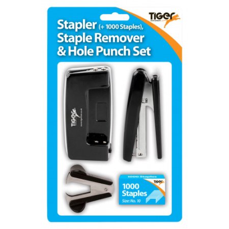 (image for) Tiger No10 Stapler & HolePunch Set - 4S