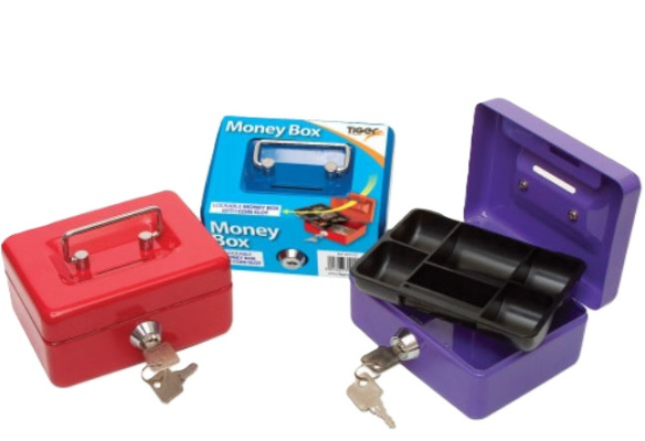 (image for) TIGER MONEY BOX 5 COMPARTMENT ASSORTED - 5COMPARTMENT