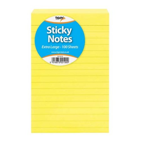 (image for) Tiger Sticky Notes 100S- Extra Large
