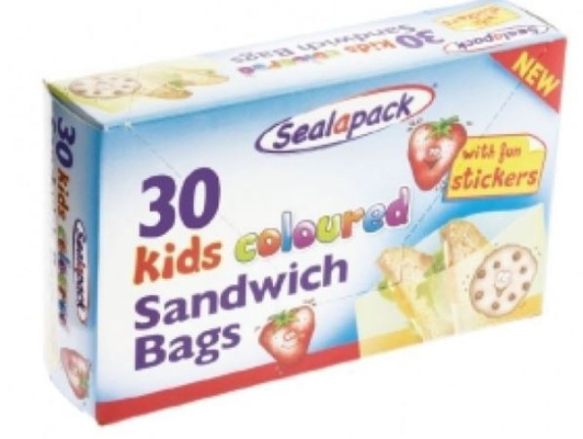 (image for) SEALAPACK SANDWICH BAG KIDS 30S