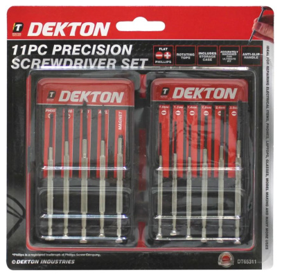 (image for) DEKTON PRECISION SCREWDRIVER - 11PC