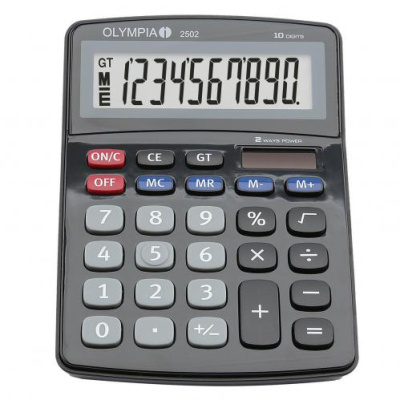 (image for) OLYMPIA DESKTOP CALCULATOR BLK