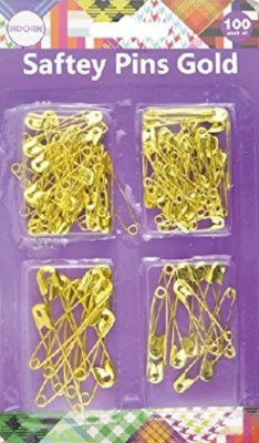 (image for) SAFETY PINS GOLD 100S