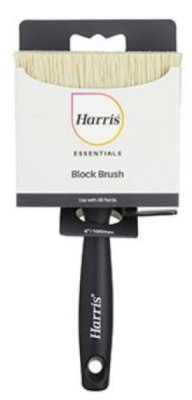 (image for) HARRIS ESSENTIALS MASONARY ALL PAINTS BLOCK BRUSH - 100M/4INCH