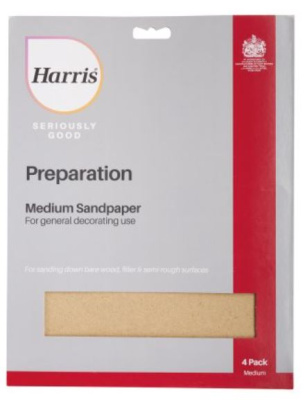 (image for) HARRIS SERIOUSLY GOOD SANDPAPER MEDIUM - 4S