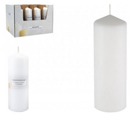 (image for) PMS PILLAR CANDLE UNSCENT WHIT