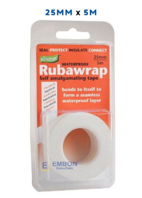 (image for) ULTRA WHITE RUBAWRAP TAPE 5M-25MM