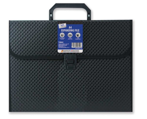 (image for) Tallon 13 Pocket Expanding Plastic File - A4