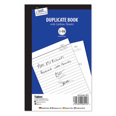 (image for) Tallon Duplicate Invoice Book 80Pages - A5