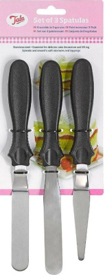 (image for) TALA STAINLESS STEEL SET OF 3 SPATULAS -STD