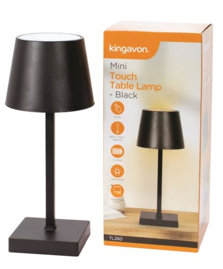 (image for) K/VON TOUCH TABLE LAMP BLACK - 26CM