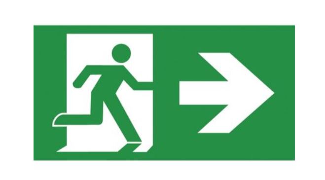 (image for) LUMILIFE EMERGENCY RIGHT ARROW - STD