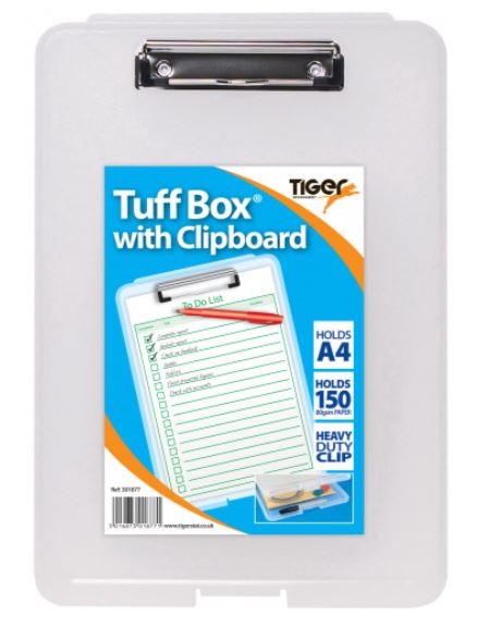 (image for) Tiger Tuff Box With Clipboard- A4