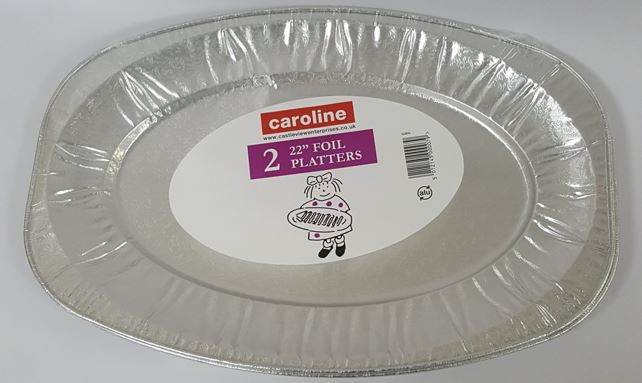 (image for) Caroline Foil Platter Large 2S- 22\"\"