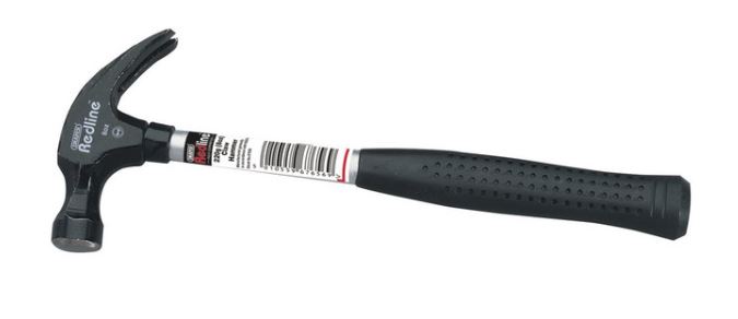 (image for) DRAPER REDLINE CLAW HAMMER WITH STEEL SHAFT 8OZ - 225G
