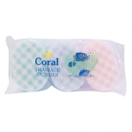 (image for) CORAL 3PK MASSAGE SPONGE