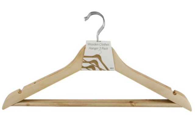 (image for) APOLLO WOODEN CLOTH HANGER 3S- STD