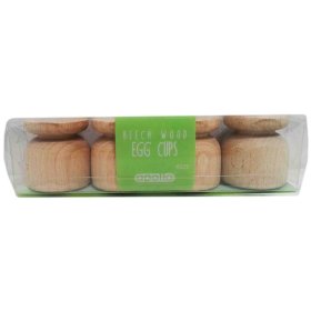 (image for) APOLLO BEECH WOODEN EGG CUP SET 4