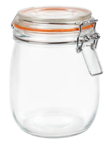 (image for) APOLLO GLASS CLIPSEAL JAR ROUN
