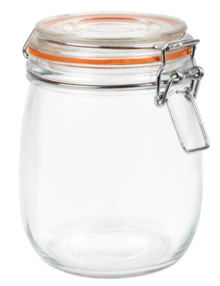 (image for) APOLLO GLASS CLIPSEAL JAR ROUN