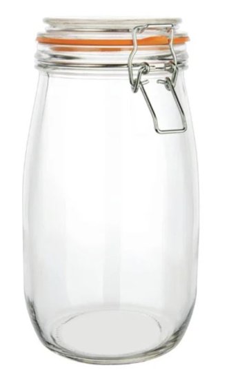 (image for) APOLLO GLASS CLIPSEAL JAR ROUN