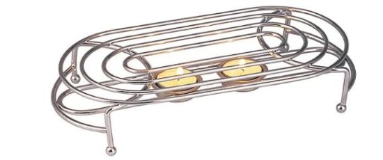 (image for) APOLLO CHROME FOODWARMER DOUBLE OVAL STD