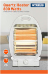 (image for) STATUS QUARTZ HEATER OVAL 2 HEAT SETTINGS WHITE - 800W
