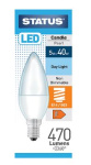 (image for) STATUS LED E14/SES CANDLE PEARL DAY LIGHT - 5W=40W