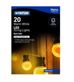(image for) STATUS LED STRING LIGHTS WARM WHITE 20LED - 13.7M