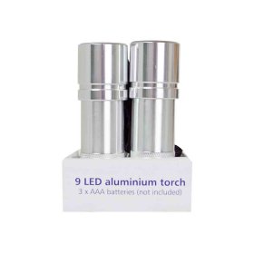 (image for) STATUS 9 LED TORCH ALUMINIUM SILVER