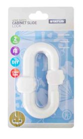 (image for) STATUS CABINET SLIDEE DOOR LOCK WHITE 2S