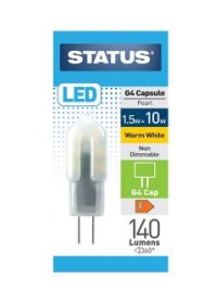 (image for) STATUS LED G4 CAPSULE PEARL WARM WHITE - 1.5W=10W
