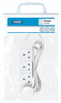 (image for) STATUS 4 WAY EXTENSION SOCKET WHITE - 5M