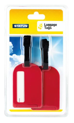 (image for) STATUS TRAVEL LUGGAGE TAGS - 2 PACK
