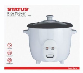 (image for) STATUS ROUND RICE COOKER WHITE 700W - 1.8L