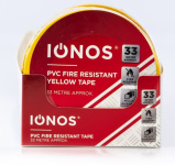(image for) STATUS IONOS PVC FIRE RESISTANT YELLOW TAPE - 33M