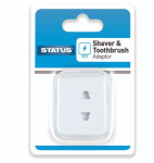 (image for) STATUS SHAVER ADAPTOR WHITE - 1 AMP