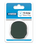 (image for) STATUS PLUG SINGLE ADAPTOR BLACK - 13AMP
