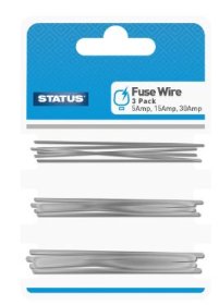 (image for) STATUS FUSE WIRE 3 PACK ASSORTED - 5AMP - 15AMP - 30AMP