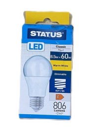 (image for) STATUS LED E27/ES CLASSIC PEARL WARM WHITE - 9W=60W