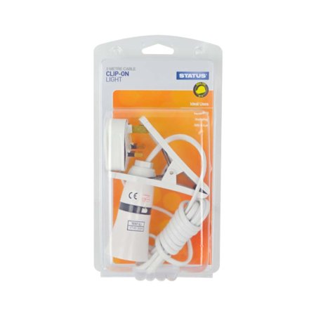 (image for) STATUS CLIP ON LIGHT WHITE 5AMP - 2M CABLE
