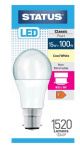 (image for) STATUS LED B22/BC CLASSIC PEARL COOL WHITE - 15W=100W