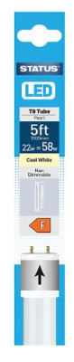 (image for) STATUS LED T8 TUBE PEARL 5FT COOL WHITE - 22W=58W